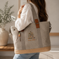 Bolso Shopper Gris "El mundo cambia con tu ejemplo"