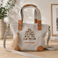 Bolso Shopper Gris "El mundo cambia con tu ejemplo"