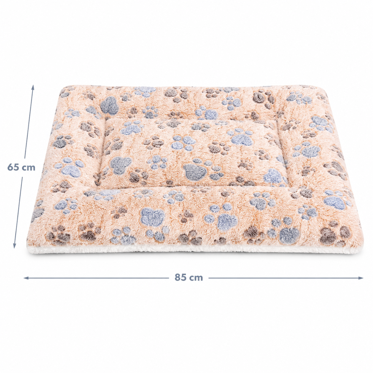 Cama Suave Reversible para Perros y Gatos 85 × 65 cm