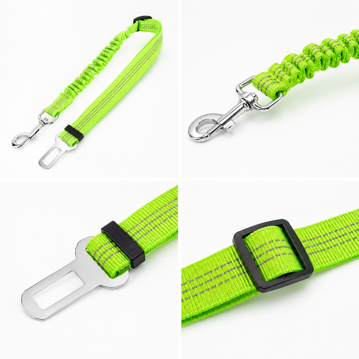 Cinturón de Seguridad para Coche para Mascotas – Verde