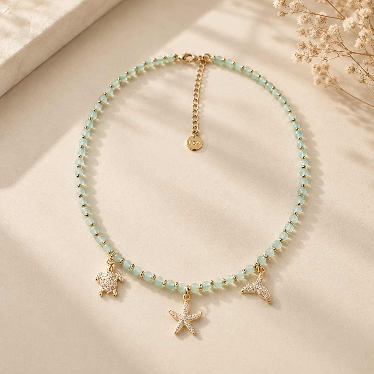 Collar de Acero Inoxidable “Esencia Marina” 🐢⭐🐋