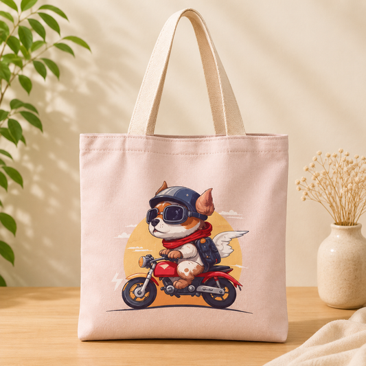 Tote Bag Diseño Perro Vintage