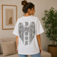 Camiseta Oversize Blanca Tigre &amp; Alas con Strass