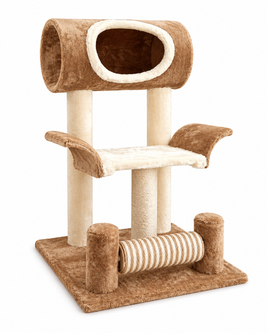Rascador para Gatos con Cueva y Plataforma