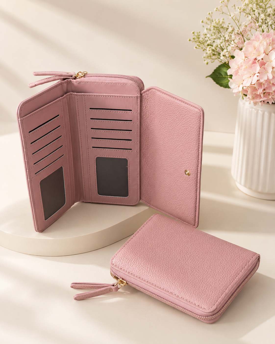 Cartera Rosa Multifunción