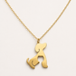 🐾 Collar de Acero Dorado Perro & Gato – Amor Incondicional