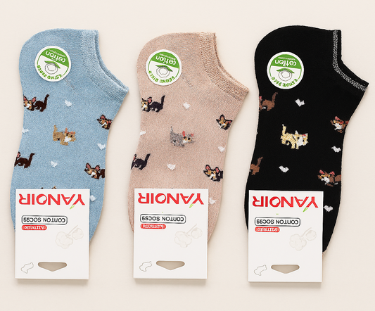 Calcetines “Gatitos Traviesos” – Pack 3 pares