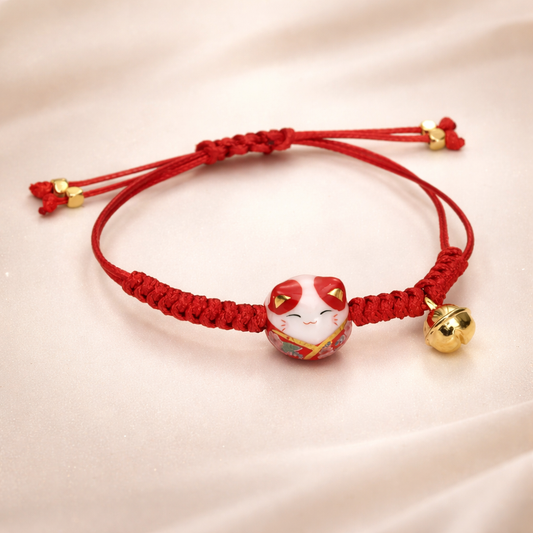 Pulsera Ajustable Gato de la Suerte