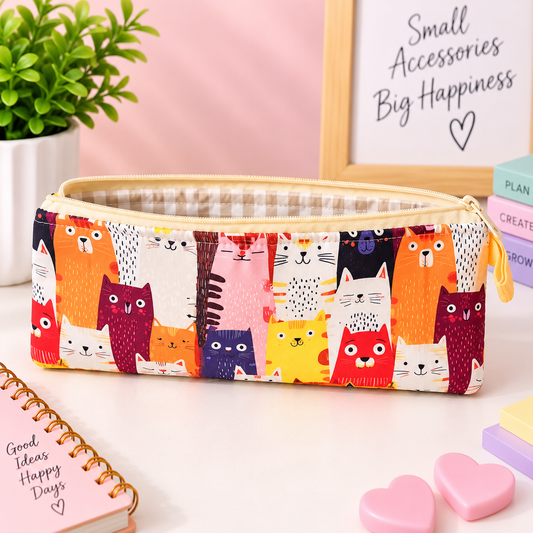 Neceser de gatos multicolor(@lucikukadas)