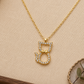 Collar de Acero Inoxidable Gatito con Circonitas Dorado