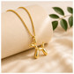 Collar Acero Inoxidable Perro Globo Dorado- Tamaño Grande