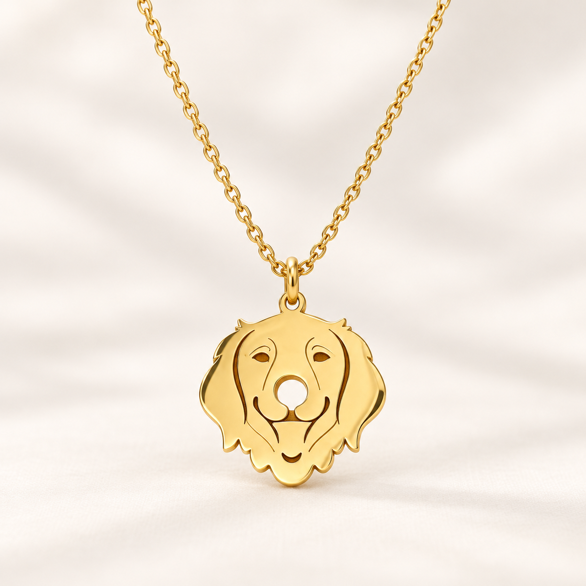 Collar Acero Inoxidable con Colgante de Perro