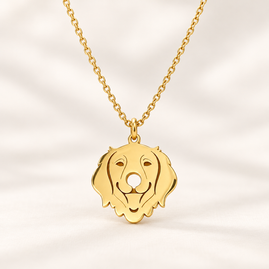 Collar Acero Inoxidable con Colgante de Perro