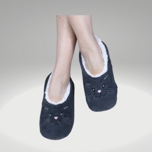 Zapatillas Antideslizantes con diseño de gatito