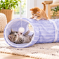 Túnel de juego para gatos de tela Oxford – 90 cm