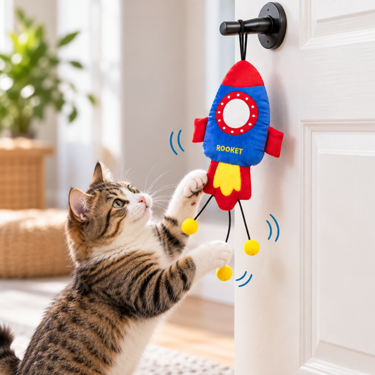 Juguete de peluche Cohete con catnip para gatos