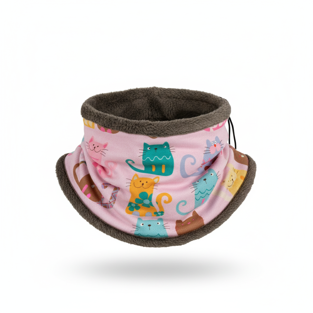 Braga Polar Gatitos – Súper Suave, Calentita y Ajustable