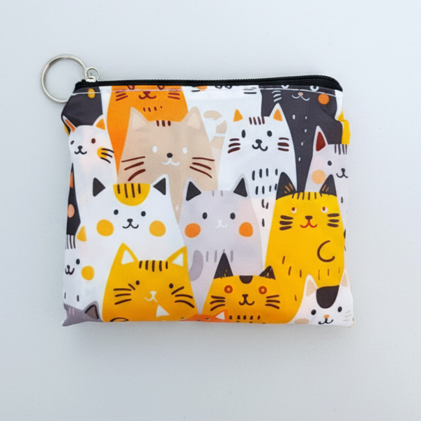 Bolsa de la Compra Reutilizable Gatitos Naranjas