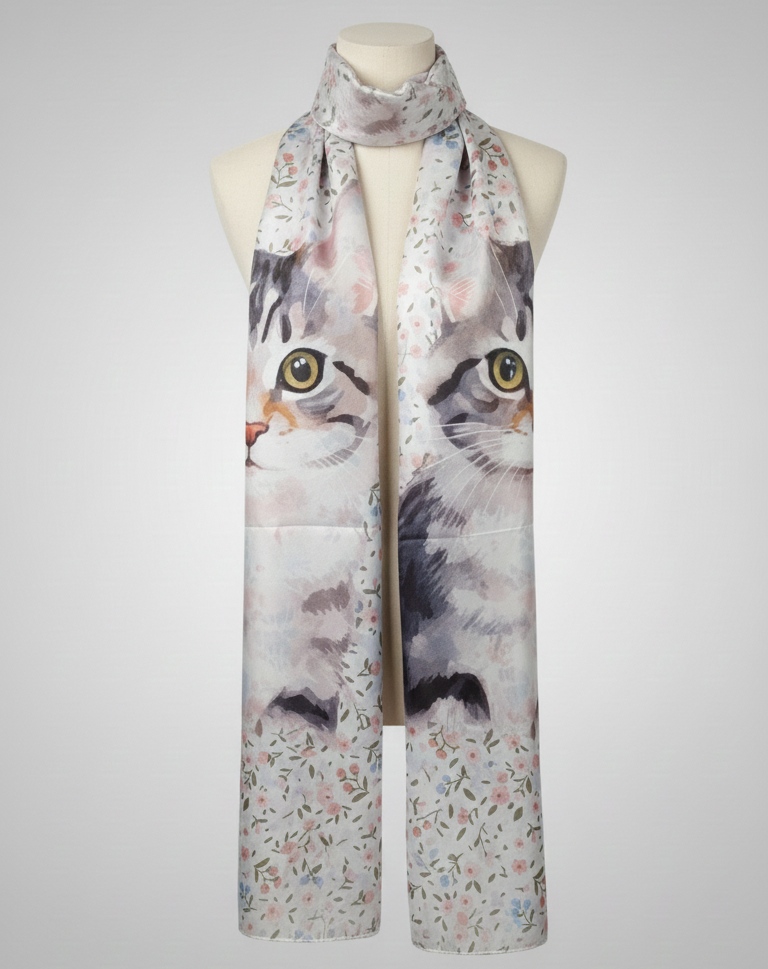 Foulard de Seda “Mirada Felina”