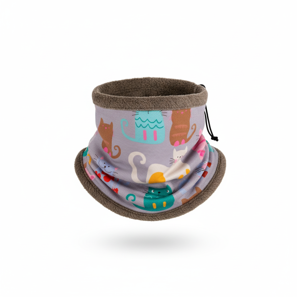 Braga Polar Gatitos – Súper Suave, Calentita y Ajustable