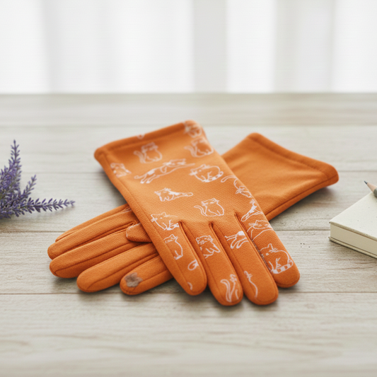 Guantes “Miau Naranja”
