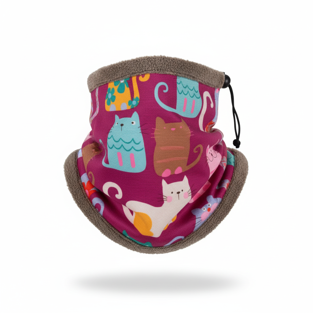 Braga Polar Gatitos – Súper Suave, Calentita y Ajustable