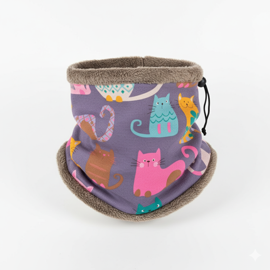 Braga Polar Gatitos – Súper Suave, Calentita y Ajustable