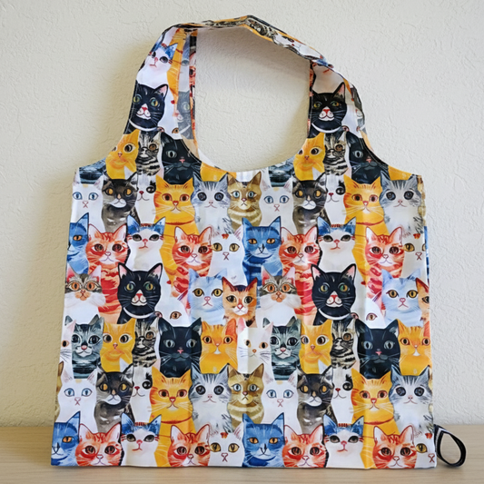 Bolsa de la Compra Reutilizable Caritas de Gato