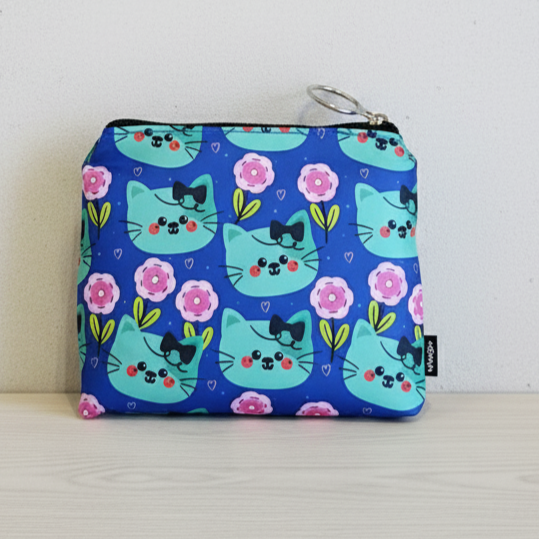 Bolsa de la Compra Reutilizable Gatitas con Flores