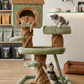 Árbol rascador para gatos con casita y plataformas