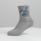 Calcetines Gatunos con Poder Ronroneo · Pack de 2 (Gris + Negro)