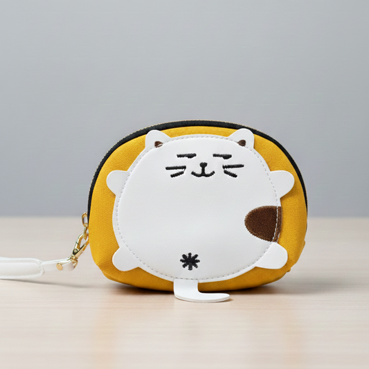 Monedero Gatuno “I’m going to catch you”, color amarillo