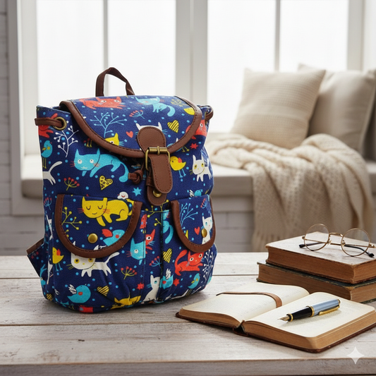 Mochila Gatuna “Cat Lover” – Diseño Colorido