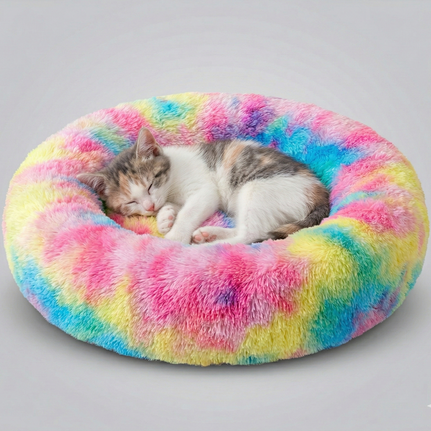 Cama Donut para Gato Multicolor