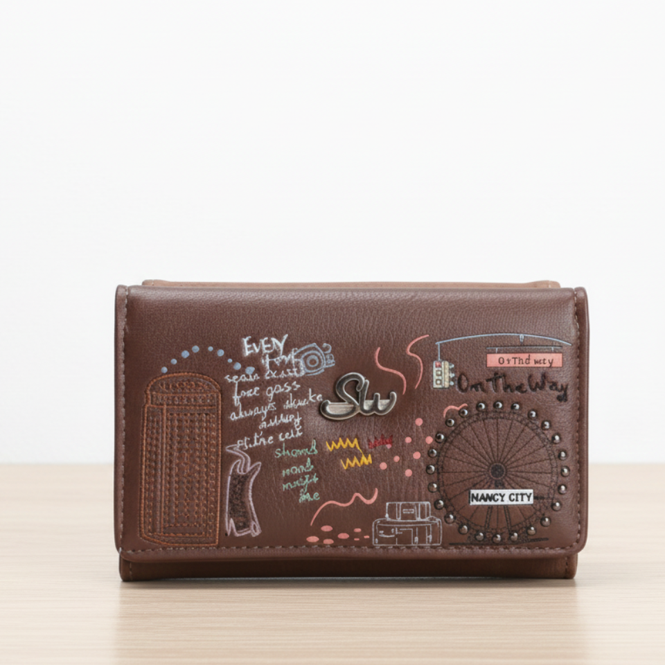 Cartera Gatuna “Sweet Cat”MYC907 – Compacta, práctica y con estilo-camel