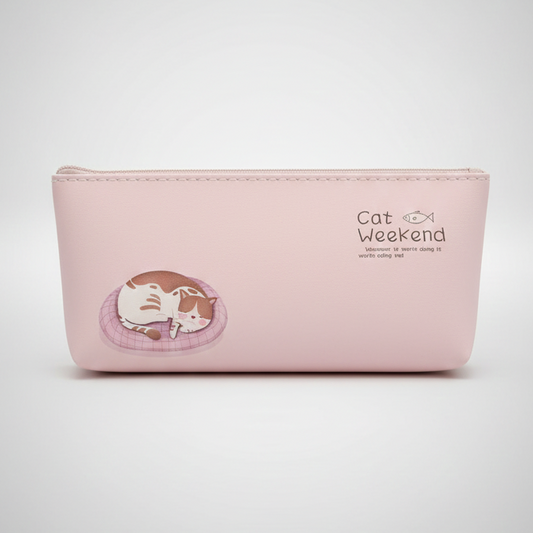Neceser Cat Weekend, color rosa