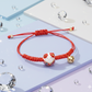 Pulsera Gato de la Suerte – Ajustable en hilo rojo
