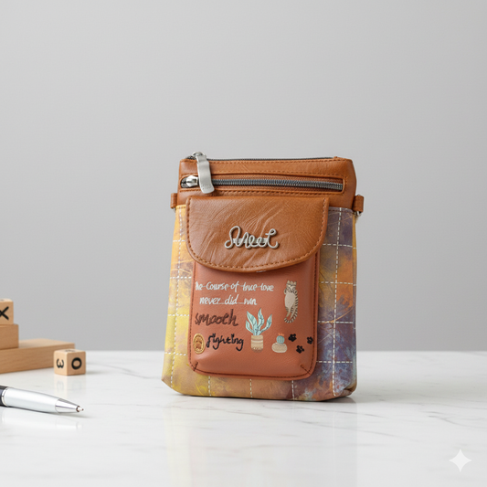 Bolso Bandolera Gatuno “Sweet Candy” (XH-09#). Marrón