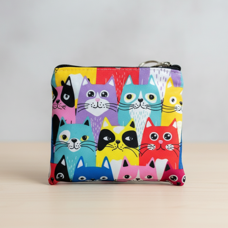 Bolsa de la Compra Reutilizable Gatitos Multicolor