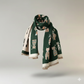 Bufanda Reversible Gatitos – Modelo Verde