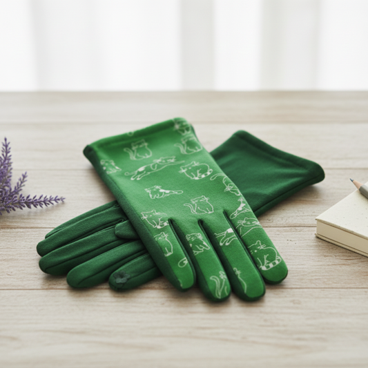 Guantes “Miau Verde”