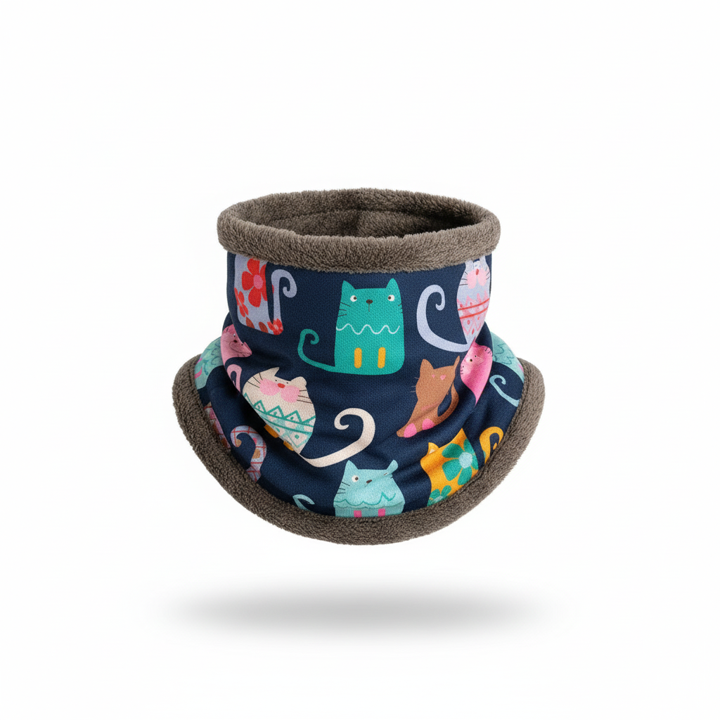 Braga Polar Gatitos – Súper Suave, Calentita y Ajustable