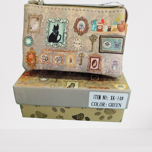 Monedero Sweet Candy Edición con ilustraciones exclusivas, color verde (14#)