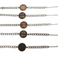 Pulsera de acero con diseños florales tipo azulejo unisex (envío aleatorio)