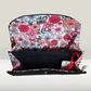 Cartera Pana Floral en color negro hecha a mano