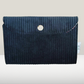 Cartera Pana Floral en color negro hecha a mano