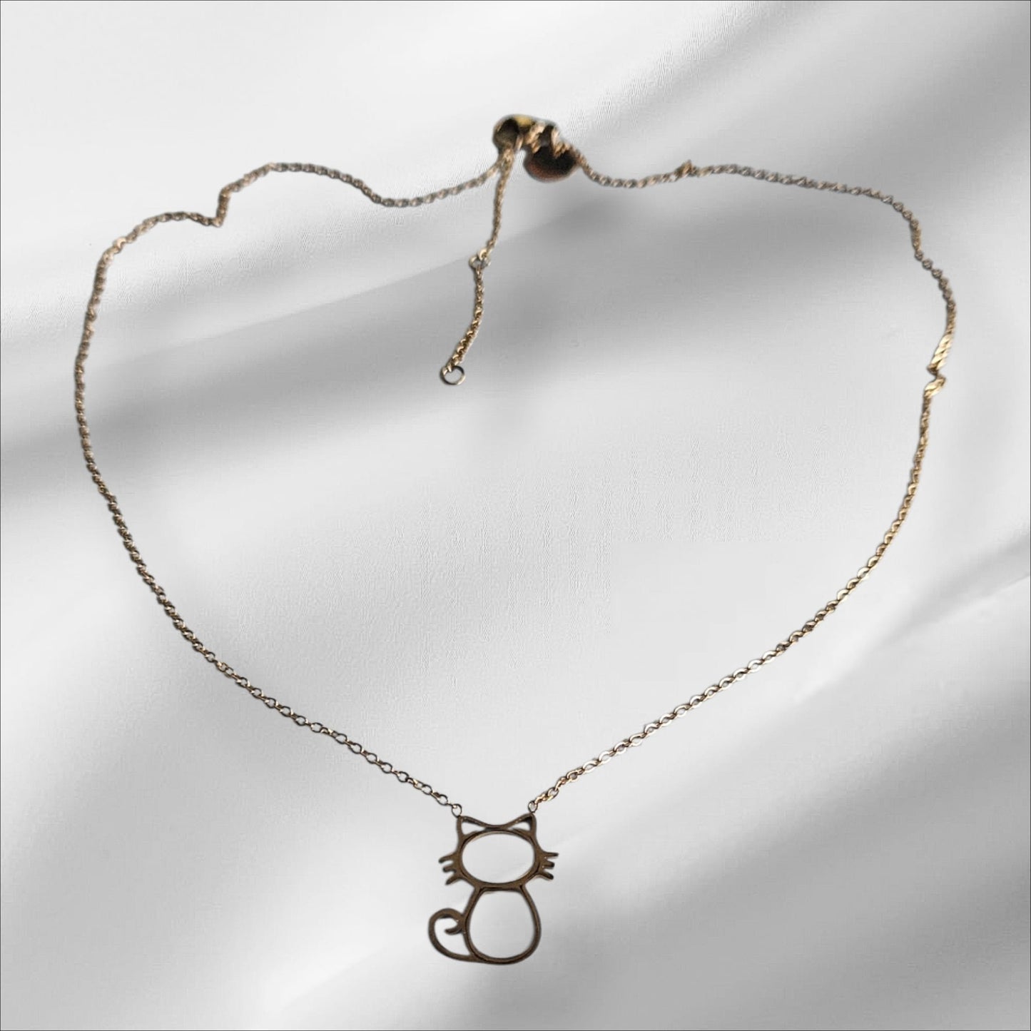 Collar Gatito Line Art
