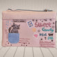 Cartera-billetero Sweet Candy estampado gatitos color rosa claro