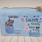 Cartera-billetero Sweet Candy estampado gatitos color azul