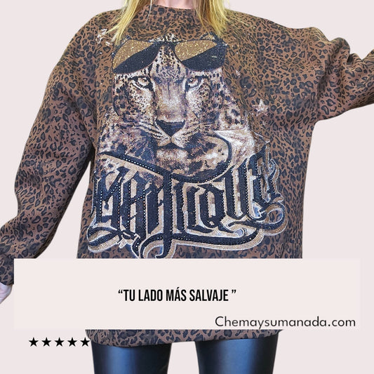 Sudadera colección "Tu lado más salvaje" , Locamente enamorada 4